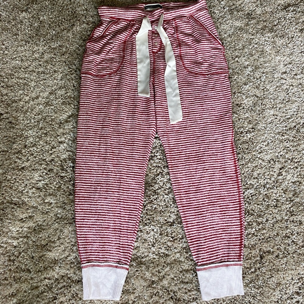 Cozy striped lounge jogger